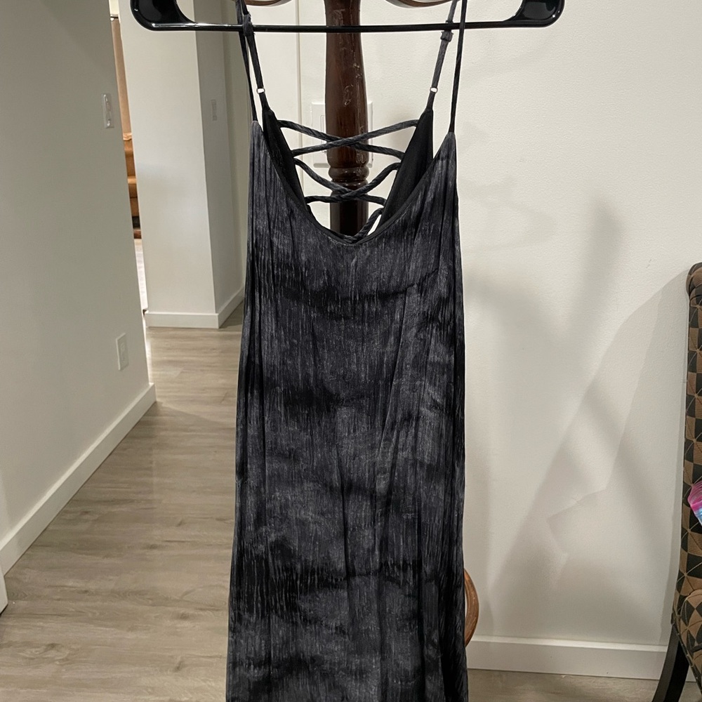 Black Sleeveless Spaghetti Strap Slip Top